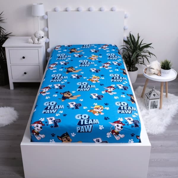 Paw Patrol Go Team påslakan 90x200 cm