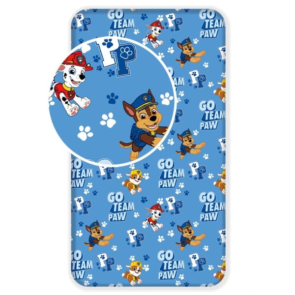 Paw Patrol Go Team påslakan 90x200 cm