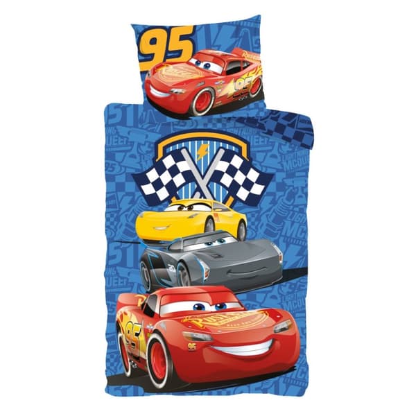 Disney Cars Track Stars barnsängkläder set 100×135 cm, 40×60 cm