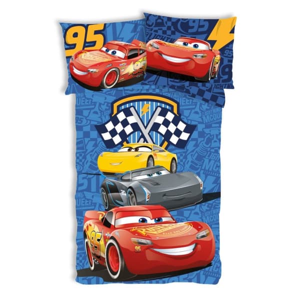 Disney Cars Track Stars barnsängkläder set 100×135 cm, 40×60 cm