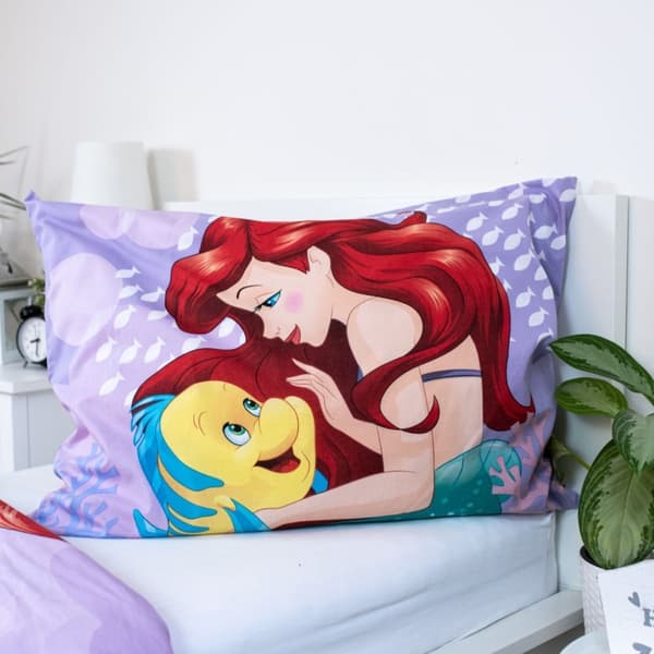 Disney Princess Ariel sängkläder set i rosa 140×200 cm, 70×90 cm
