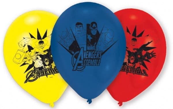 Avengers kampballonger, 6 st 9 tum (22,8 cm)