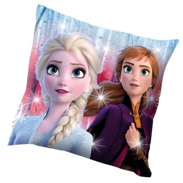 LED-ljustygkudde Disney Frozen, Dekorativ kudde 40x40 cm