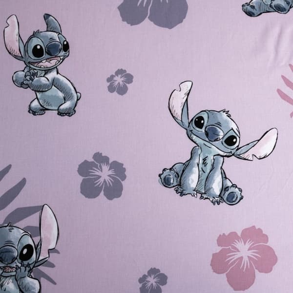 Disney Lilo och Stitch Rosa Resårmadrasstyg 90x200 cm