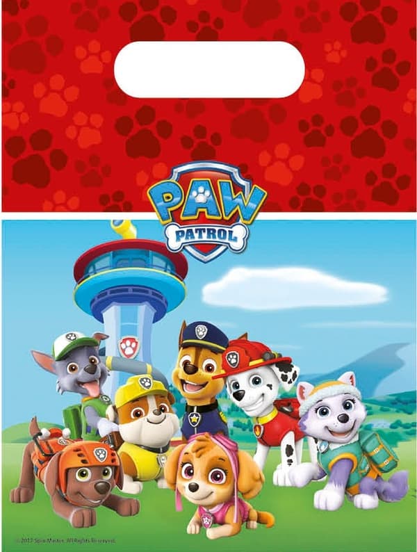 Paw Patrol Ready For Action presentpåse set med 6 stycken