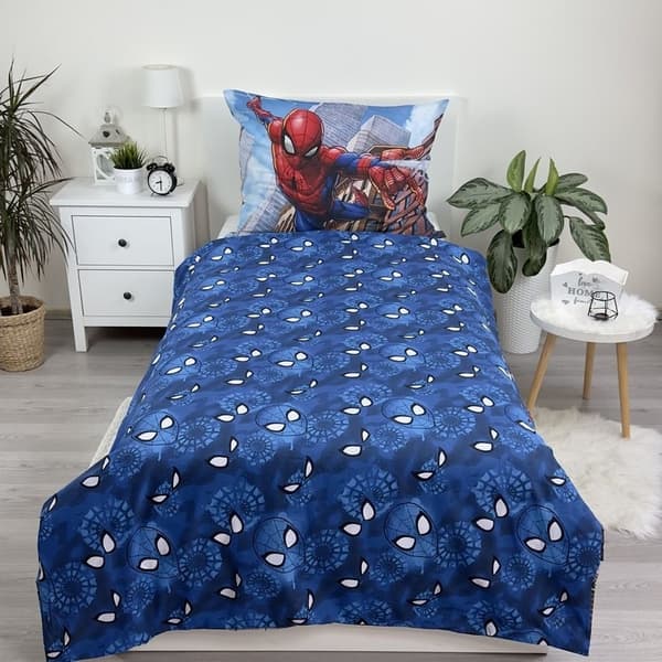 Spiderman City Glider sängkläderset 140×200 cm, 70×90 cm