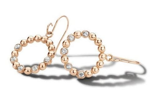 Victoria Rose-guld creoler