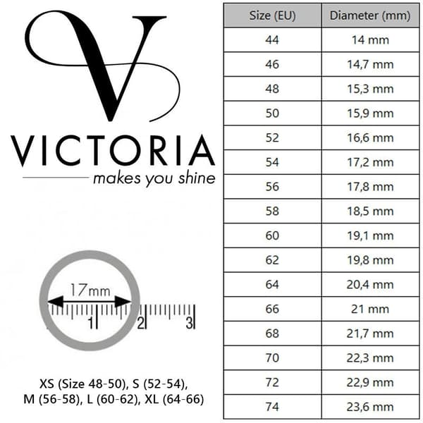 Victoria ring i roségold med vit sten