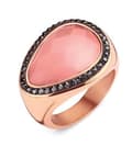Miniatyrbild 1 av 2: Victoria ring med rosa sten i roséguld