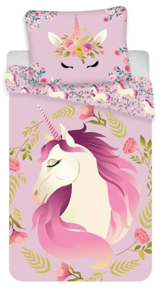 Unicorn sängkläder set 140×200 cm, 70×90 cm