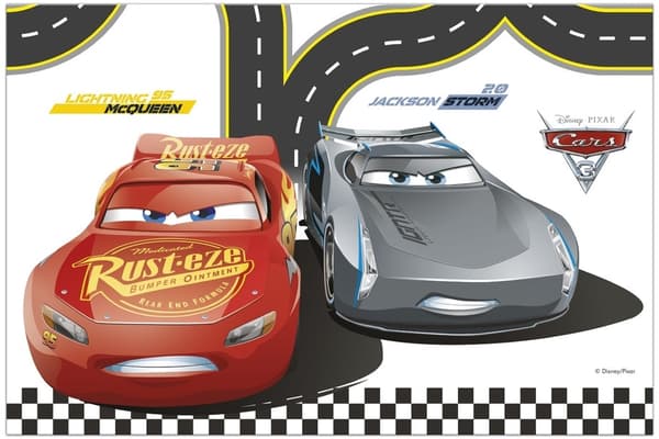 Plastduk Disney Cars Arena Race 120x180 cm