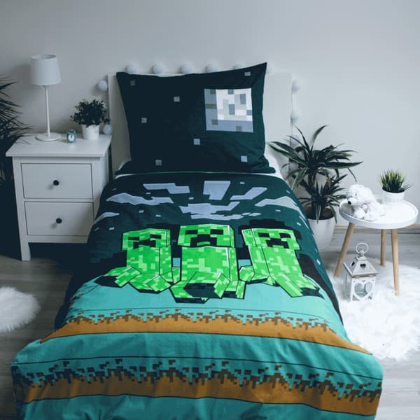 Minecraft Sssleep Tight sängkläder set 140×200 cm, 70×90 cm