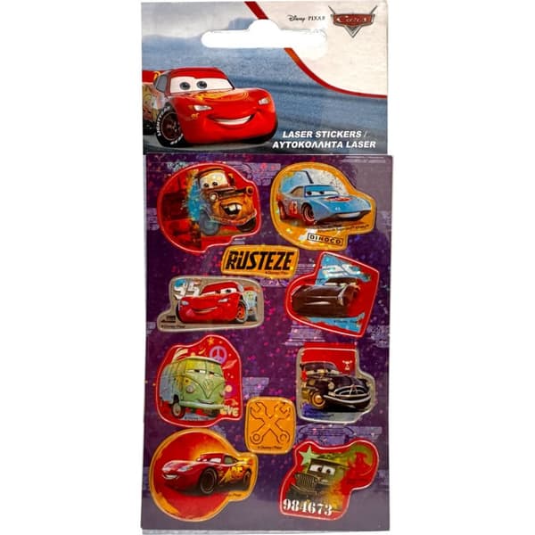 Hologramklistermärke set med Disney Cars Adventure