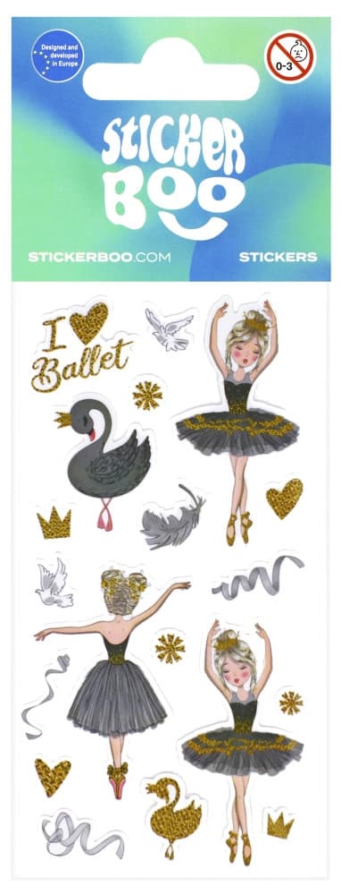 Ballerinastickers - Set med klistermärken för balett