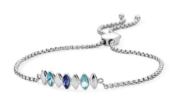 Victoria Armband i Silver med Färgglada Stenar