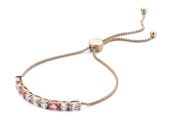 Victoria Rose armband med färgglada stenar i roséguld