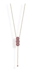 Miniatyrbilde 1 av 2: Victoria halsband med roséguld och rosa sten