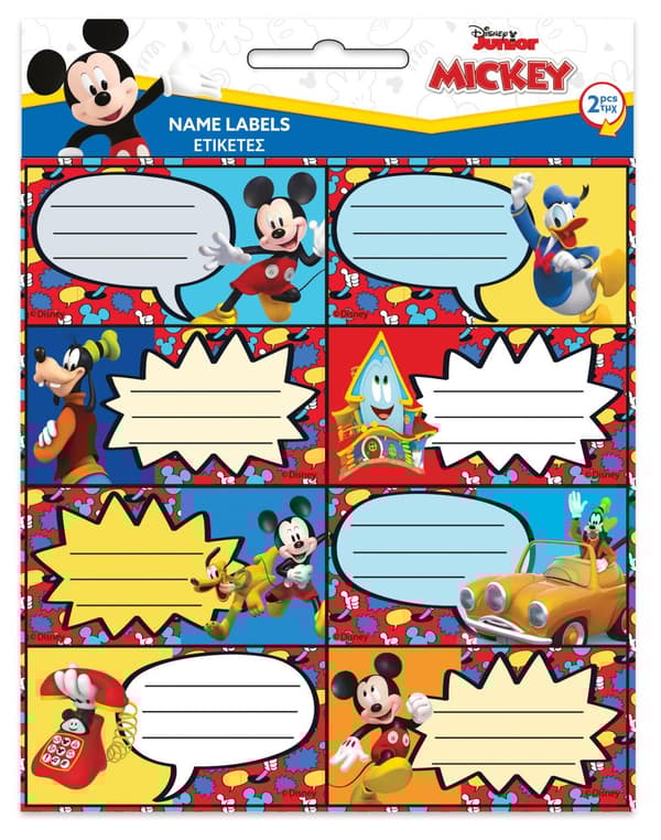 Mickey Mouse kul tid anteckningsbok etikett set om 16 - Disney
