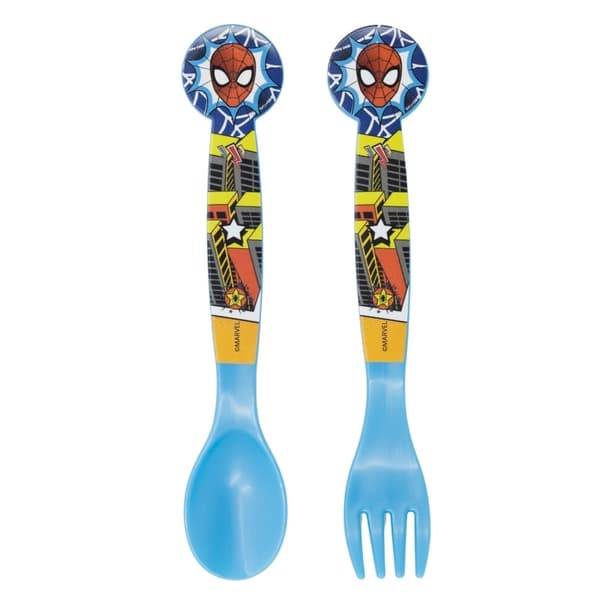 Spiderman plastbestickset - 2 delar, Midnight Flyer
