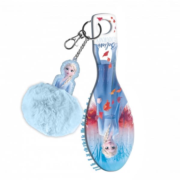 Disney Frozen mini hårborste med pomponsdekoration
