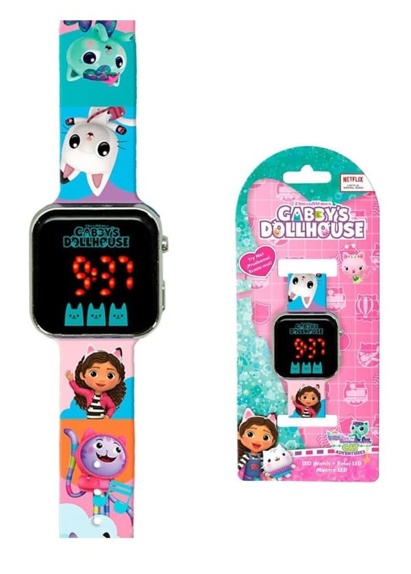 Gabby's Dockhus digitala LED-klocka