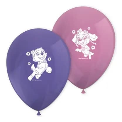 Paw Patrol ballongset med Skye och Everest, 8 stycken