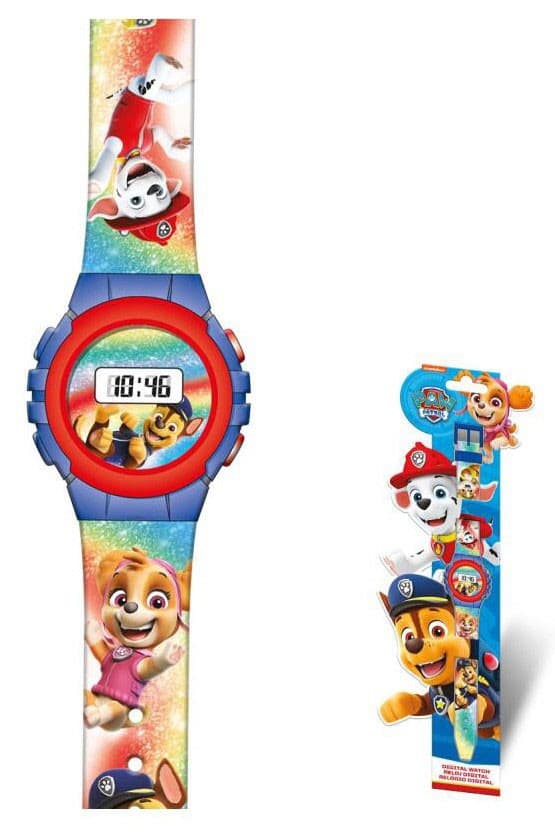Paw Patrol regnbåge digital klocka