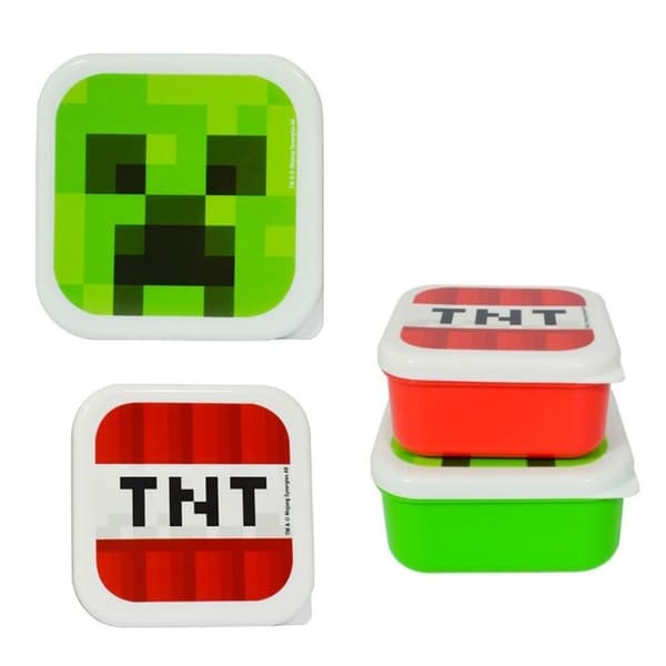 Minecraft TNT mini plastmatlåda set