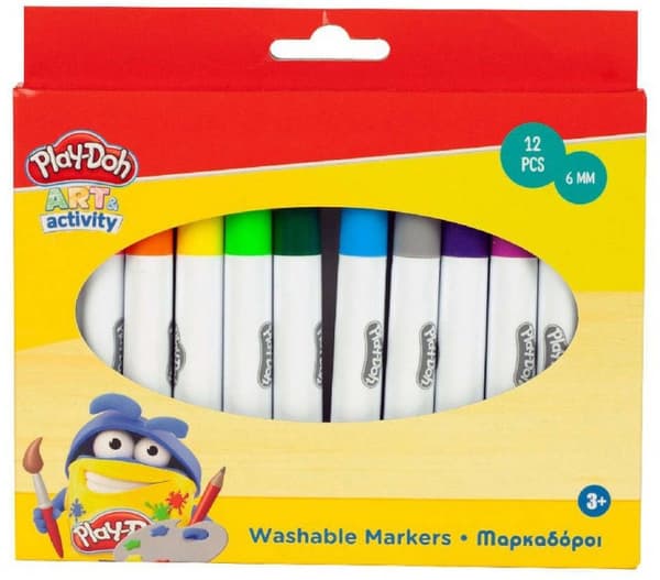 Play-Doh konsttvättbara markers 12 st
