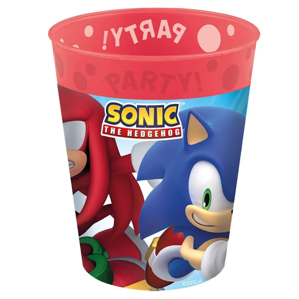 Sonic the Hedgehog Sega mikropremium plastmuggset 4 delar 250 ml