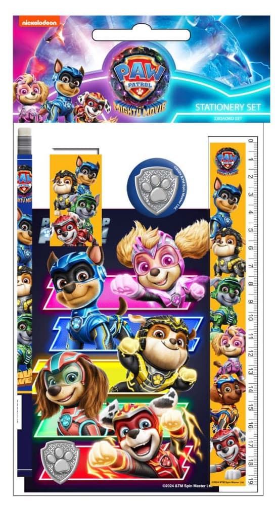 Paw Patrol Power Up 5-delars skrivset