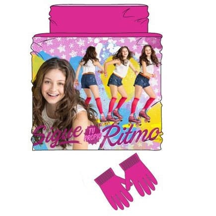 Disney Soy Luna barnhalsduk, snood och vantar set