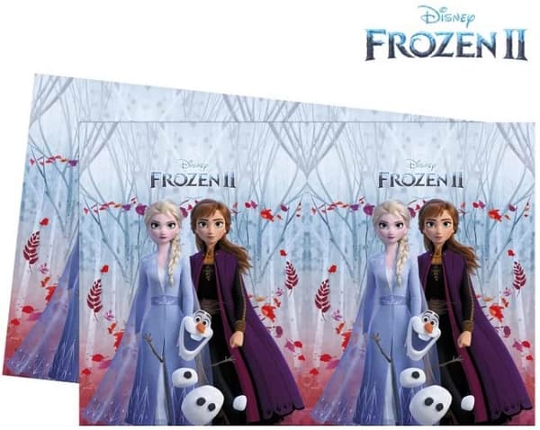 Plastduk Disney Frozen med bladmotiv 120x180 cm