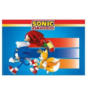 Sonic the Hedgehog plastduk 120x180 cm från Sega
