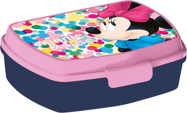 Funny plastlåda för smörgåsar med Disney Minnie prickar