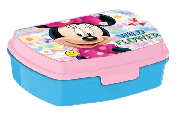 Disney Minnie Wild Flower rolig plastmatlåda