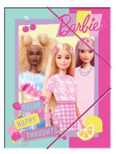 Barbie Happy Thoughts A4 elastisk mapp