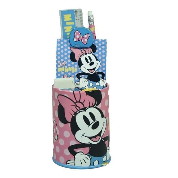 Minnie Joy 7-delars set med kontorsmaterial - Disney