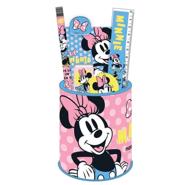 Minnie Joy 7-delars set med kontorsmaterial - Disney