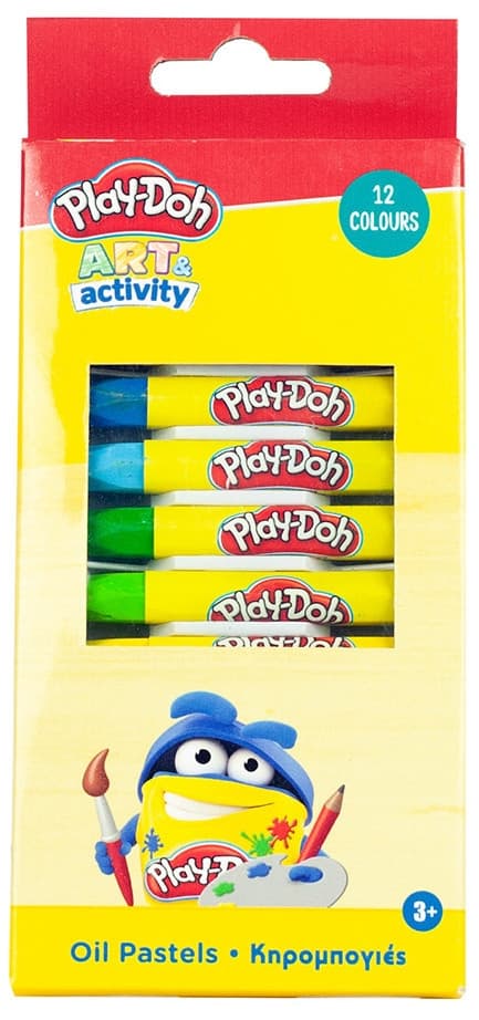 Play-Doh 12-färgade oljepastellkritor
