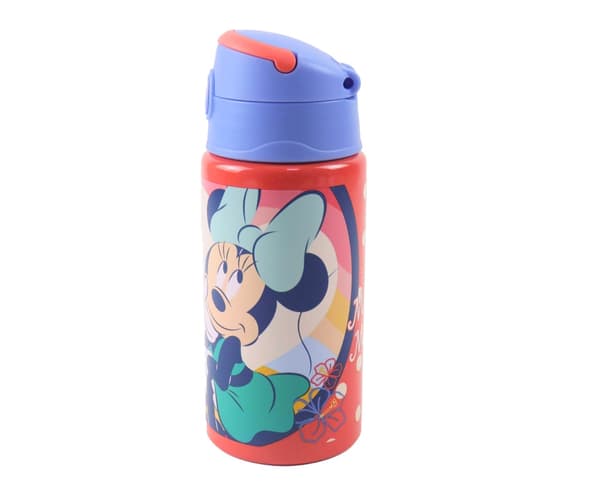 Aluminiumflaska med krok 500 ml - Disney Minnie Sommarmotiv