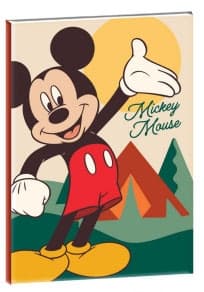 Disney Mickey B/5 linjerad anteckningsbok med 40 blad i naturdesign