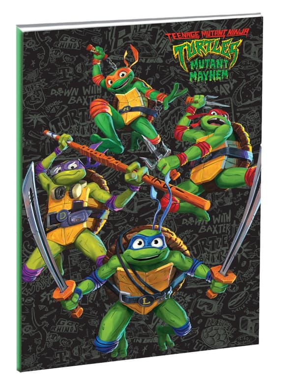Teenage Mutant Ninja Turtles Power B linjerad anteckningsbok med 40 ark