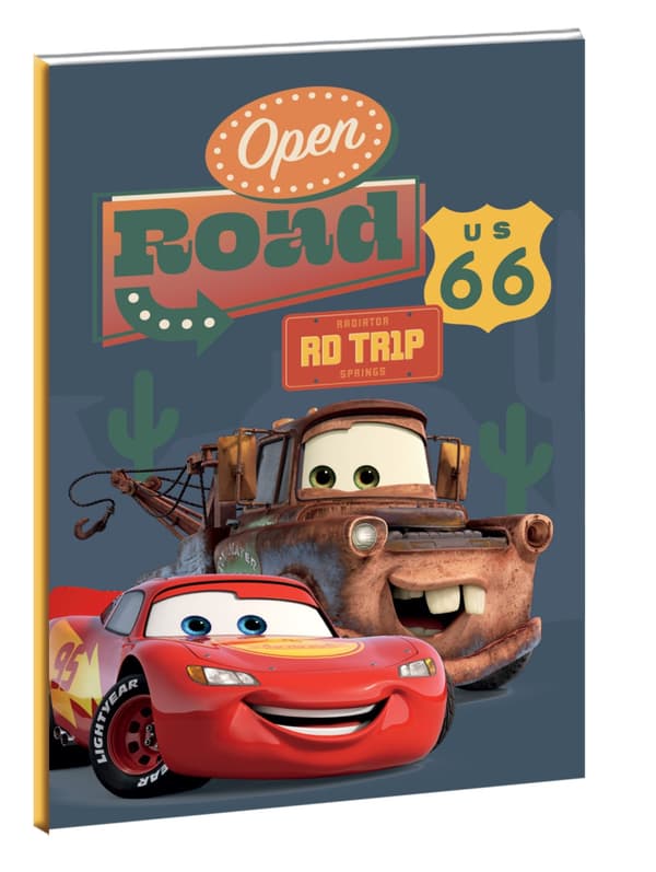 Disney Cars anteckningsbok Road B/5 med 40 linjerade sidor