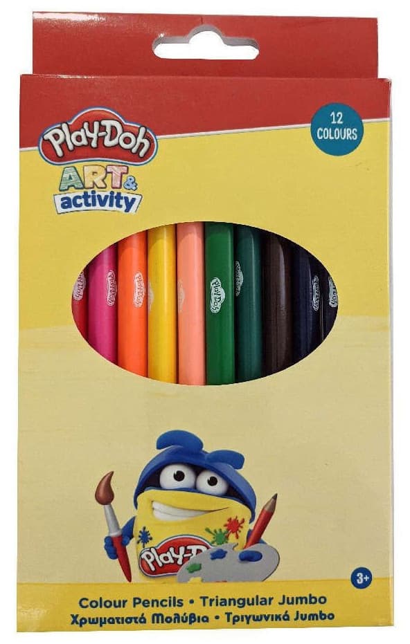Play-Doh Jumbo Triangulära Färgpennor 12 st