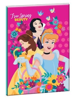 Disney Princess Vår B/5 linjerad anteckningsbok, 40 blad