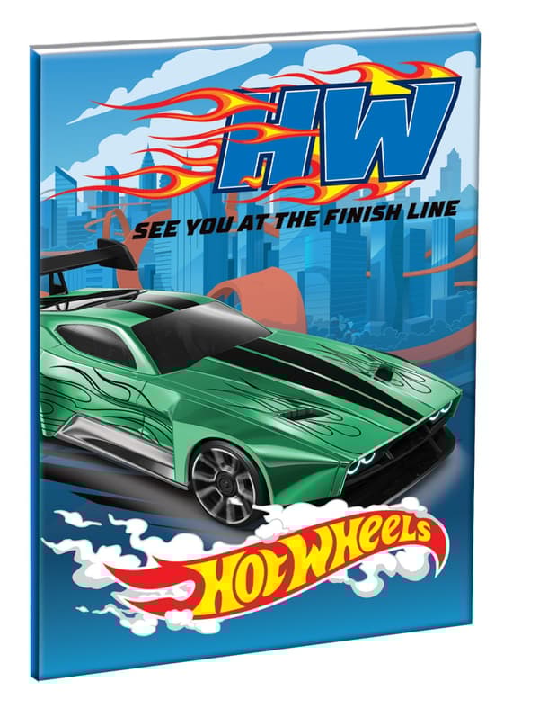Hot Wheels Racerapport B/5 Linjerad Anteckningsbok 40 Sidor