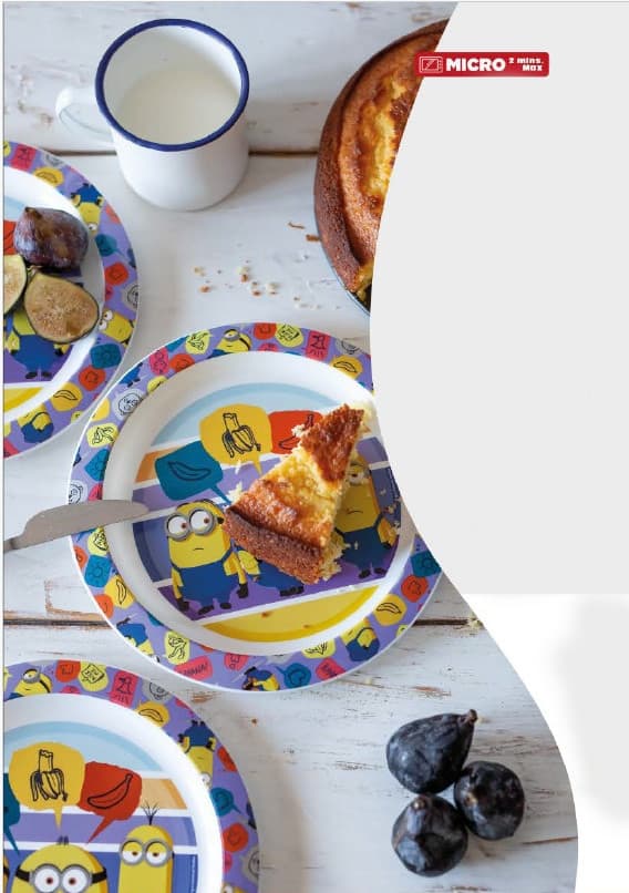 Minions tallrikset med kopp 260 ml, set i mikroplast