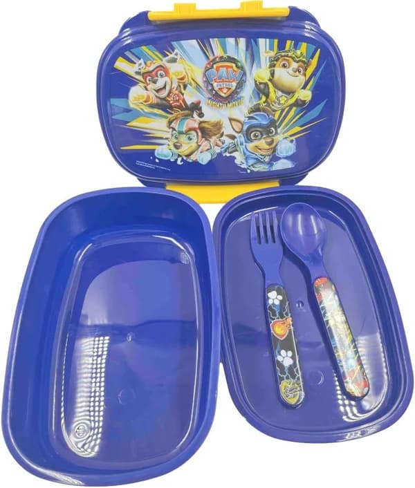 Paw Patrol Power Up matlåda med bestickset