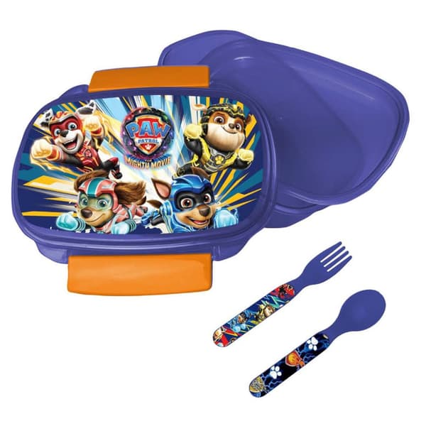 Paw Patrol Power Up matlåda med bestickset